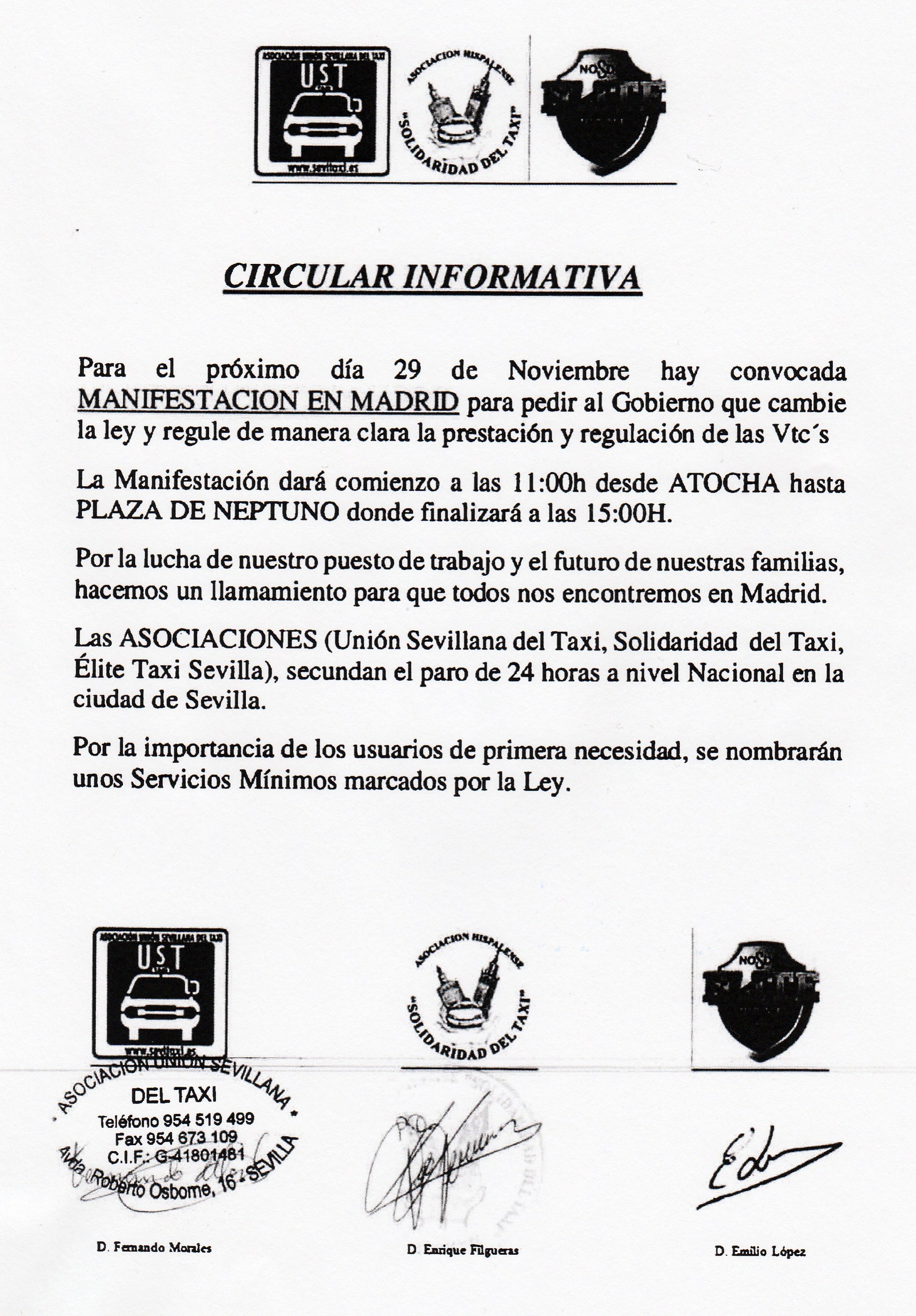 COMUNICADO CONJUNTO