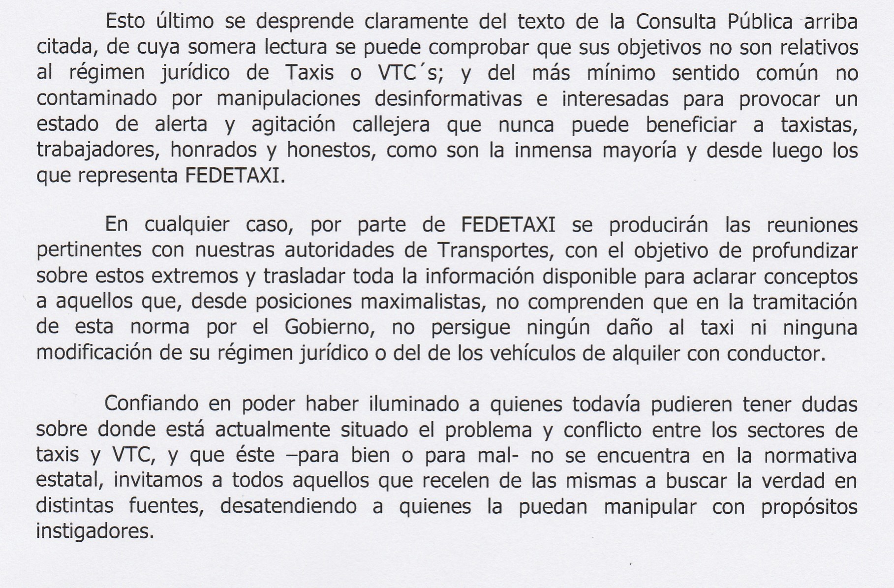 COMUNICADO FEDETAXI2