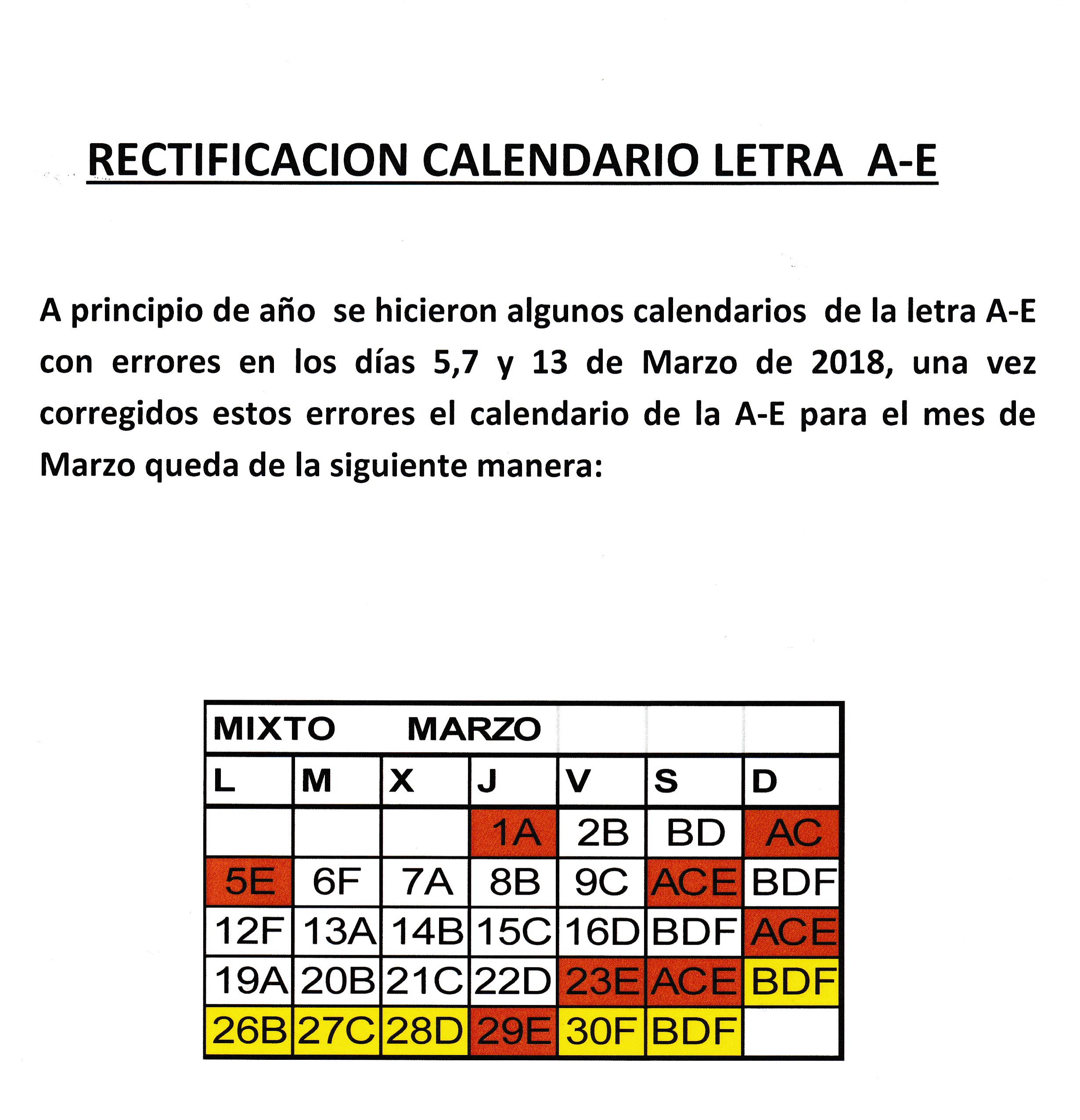 MODIFICACION A E
