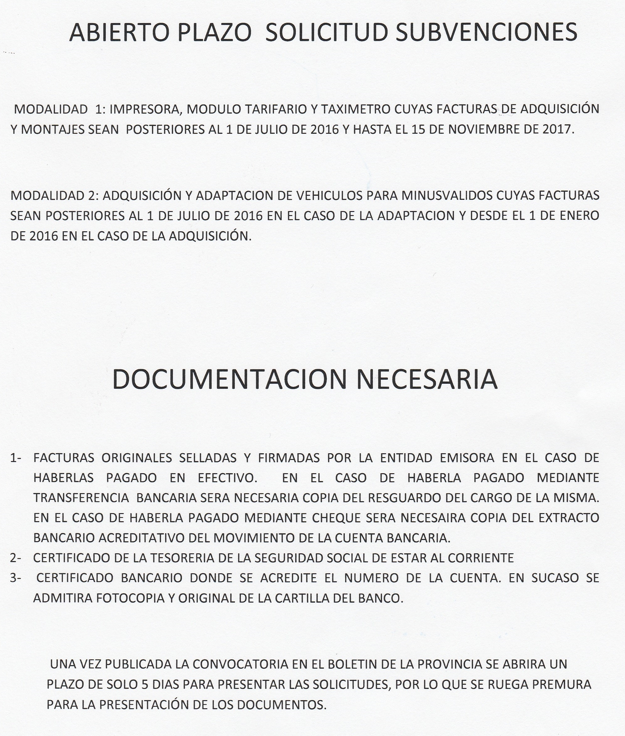 SUBVENCIONES 2017